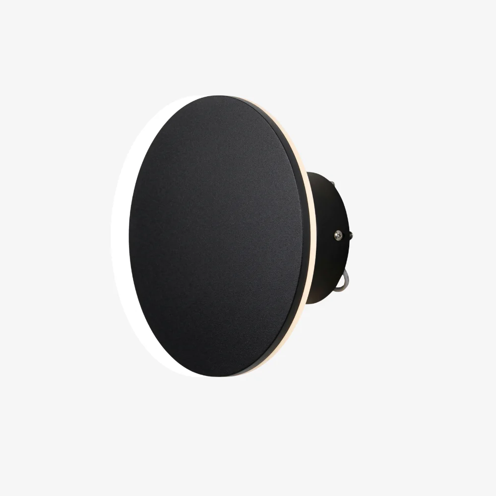 Architectural Floating Disc Wall Lamp - Round Aluminum LED Accent Light