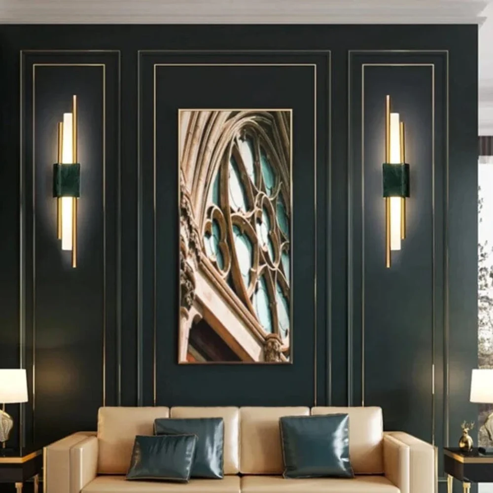 Art Deco Vertical Wall Sconce with Parallel Rods - Modern Style - Image 11