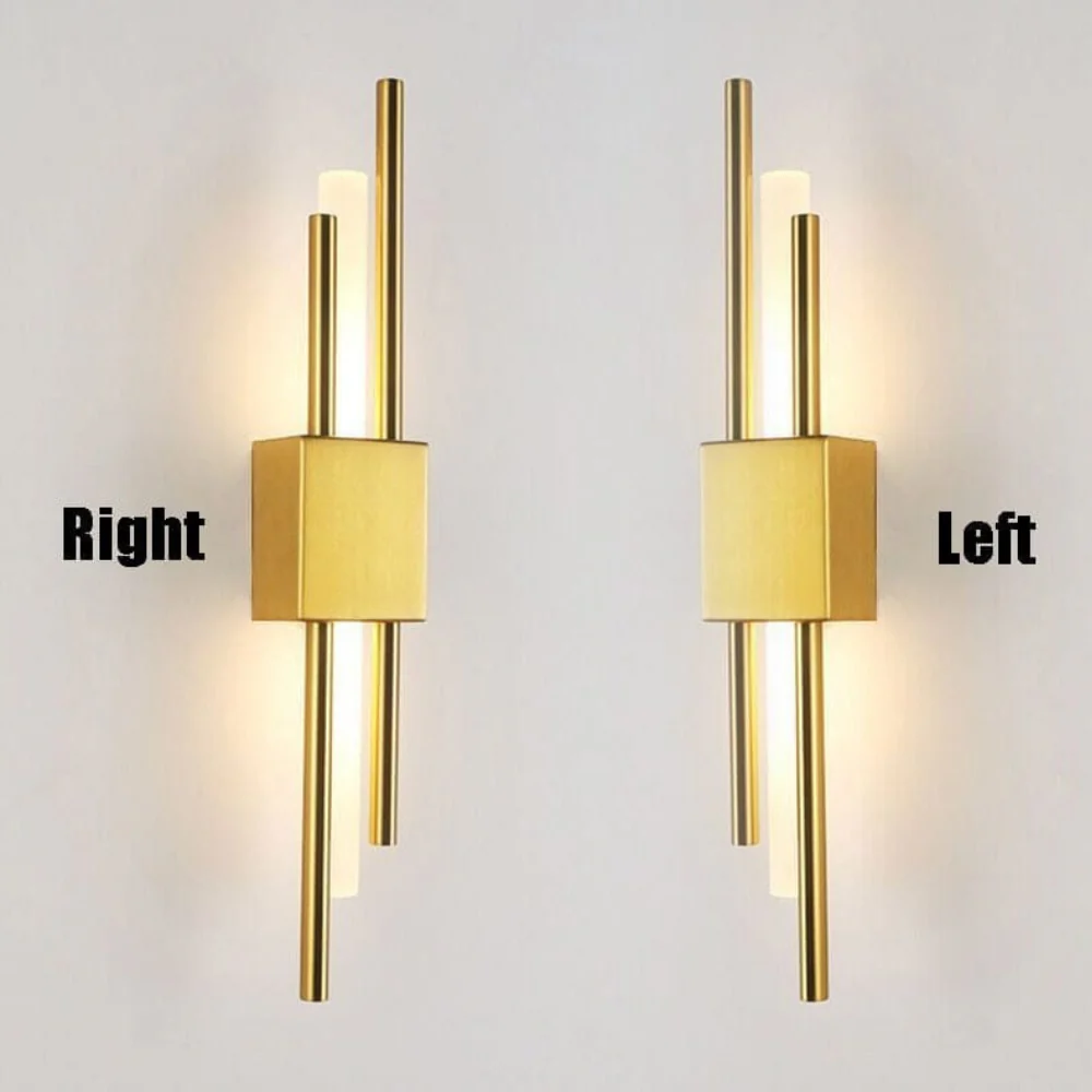 Art Deco Vertical Wall Sconce with Parallel Rods - Modern Style - Image 13
