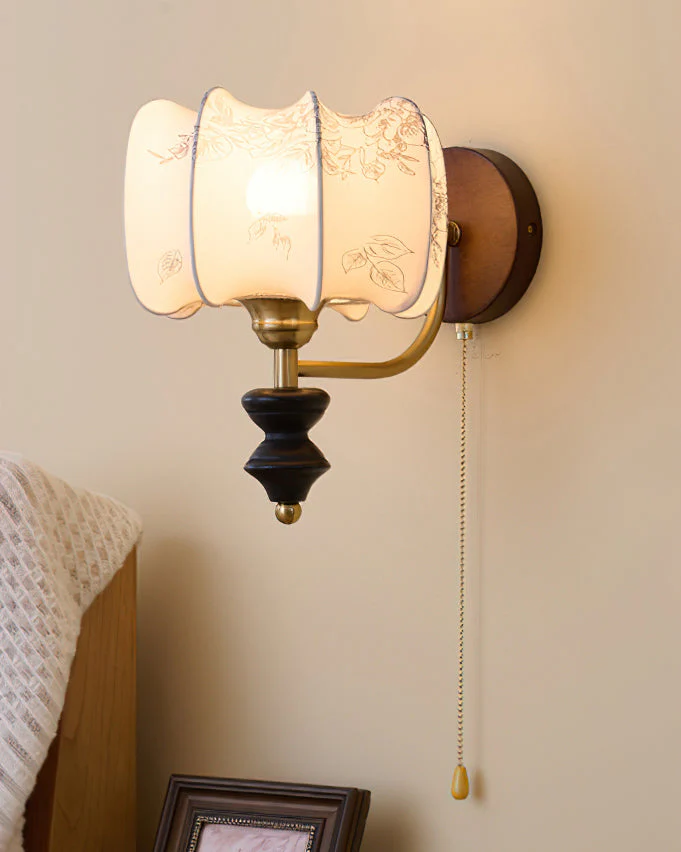 Brocade Fabric Wall Sconce - Image 5