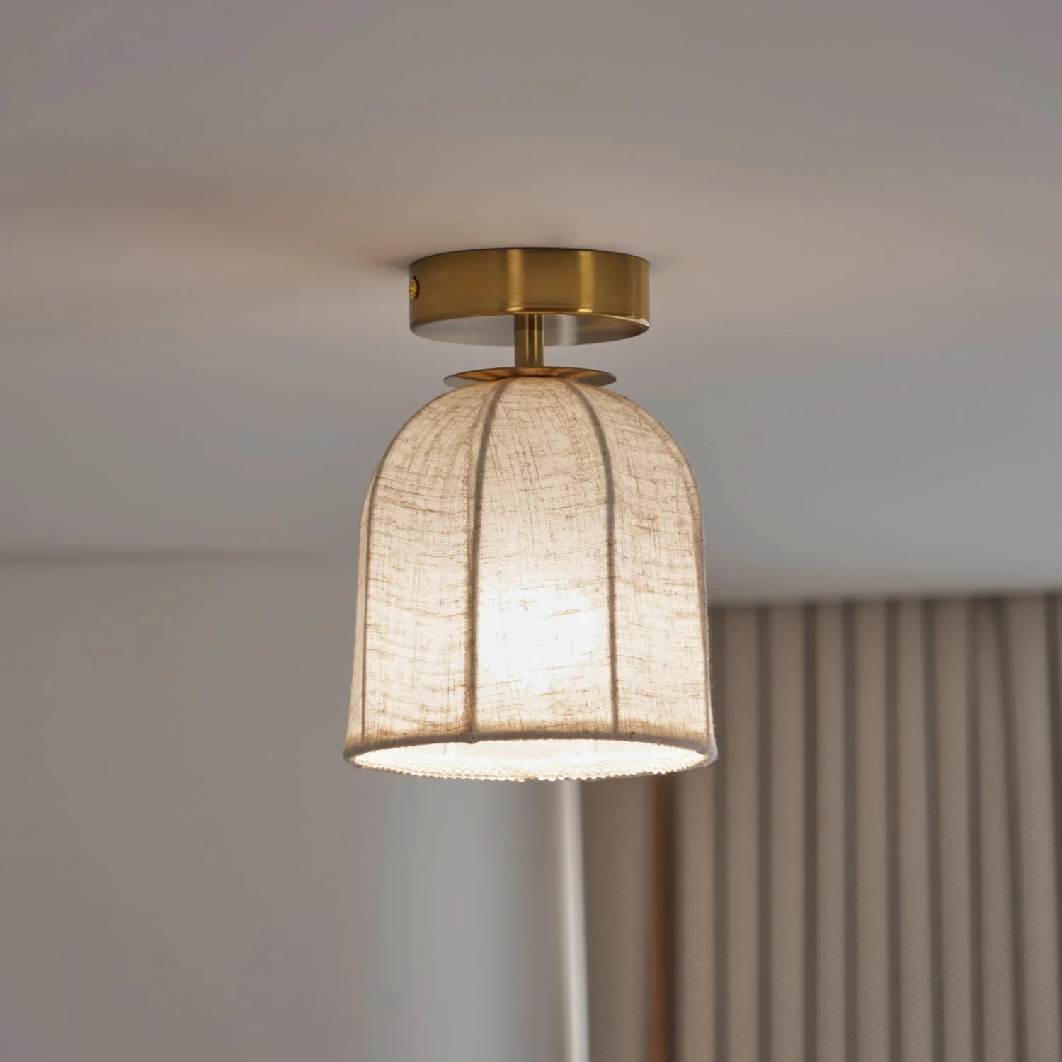 Cloche Linen Flush Mount - Image 7