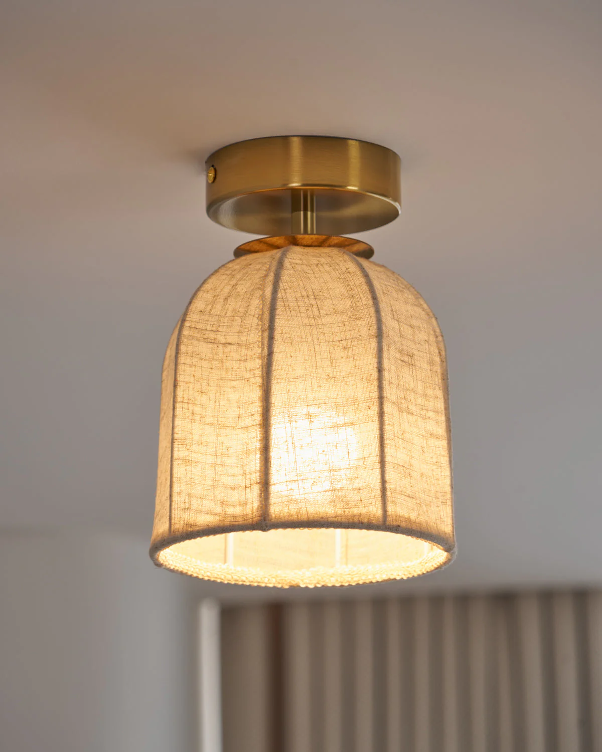 Cloche Linen Flush Mount - Image 9