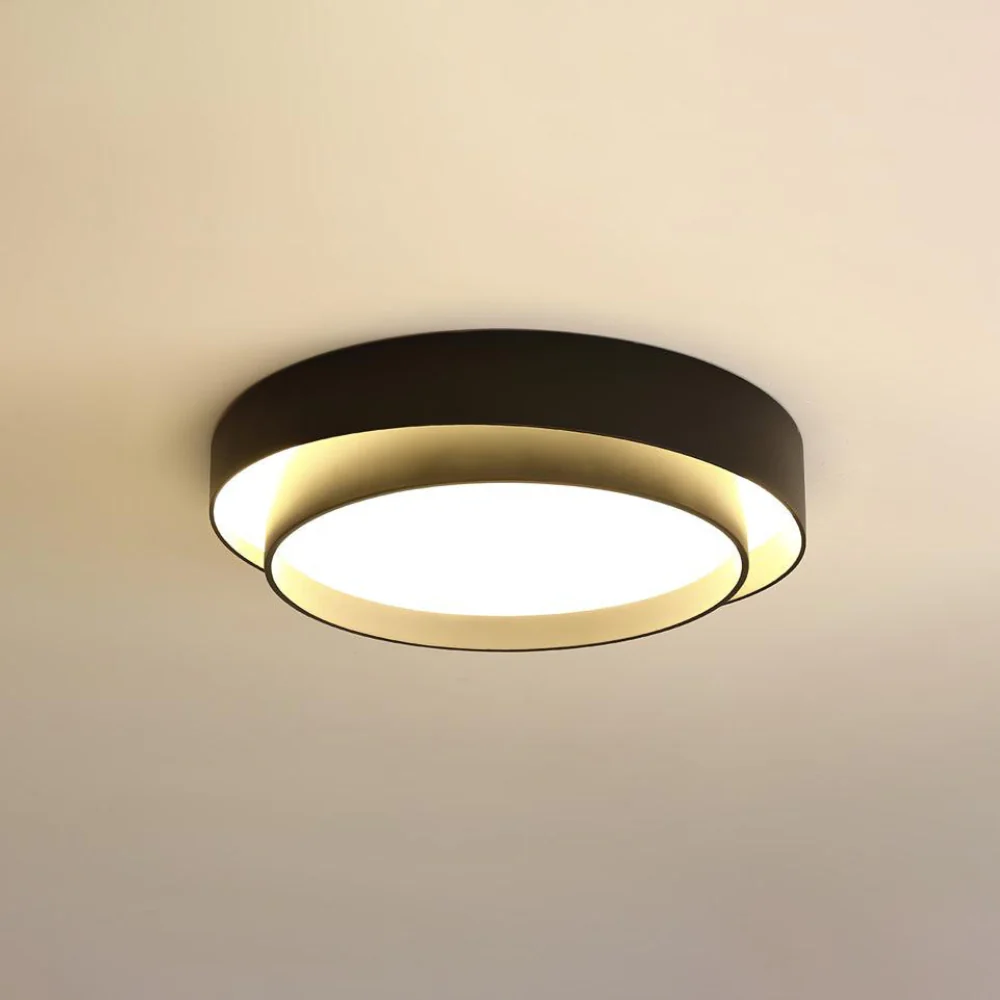 Concentric Ring Ceiling Light with Tiered Shade - Modern Flush Mount - Image 7