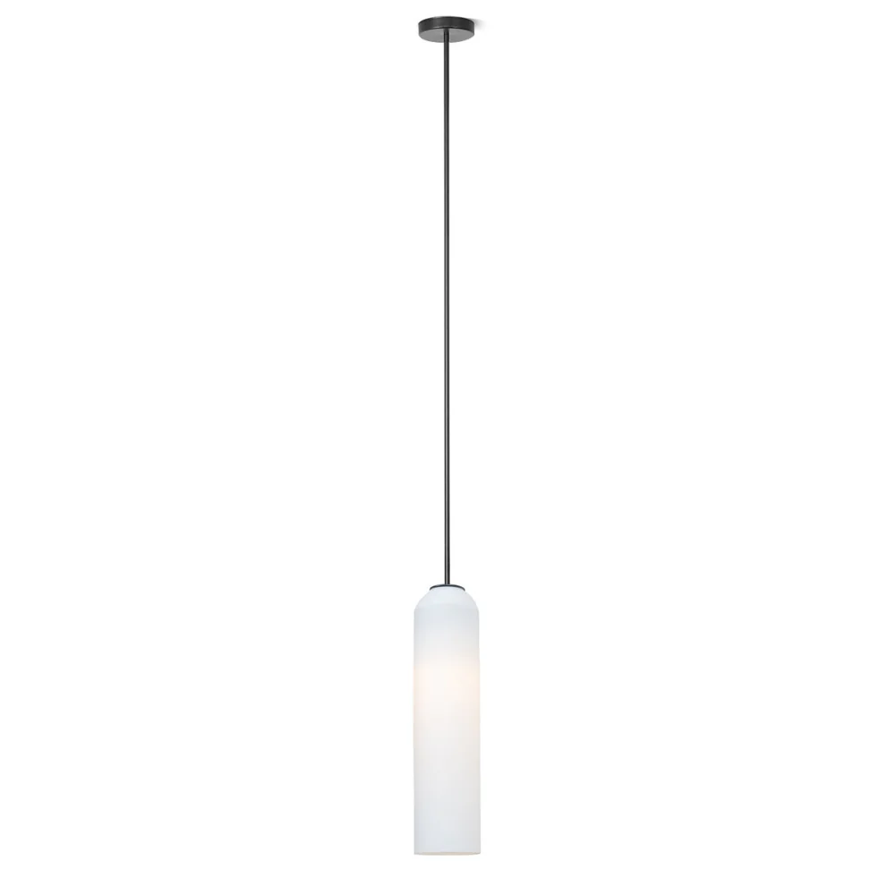 Cylinder Glass Pendant Light with Metal Downrod - Modern Art Deco - Image 20