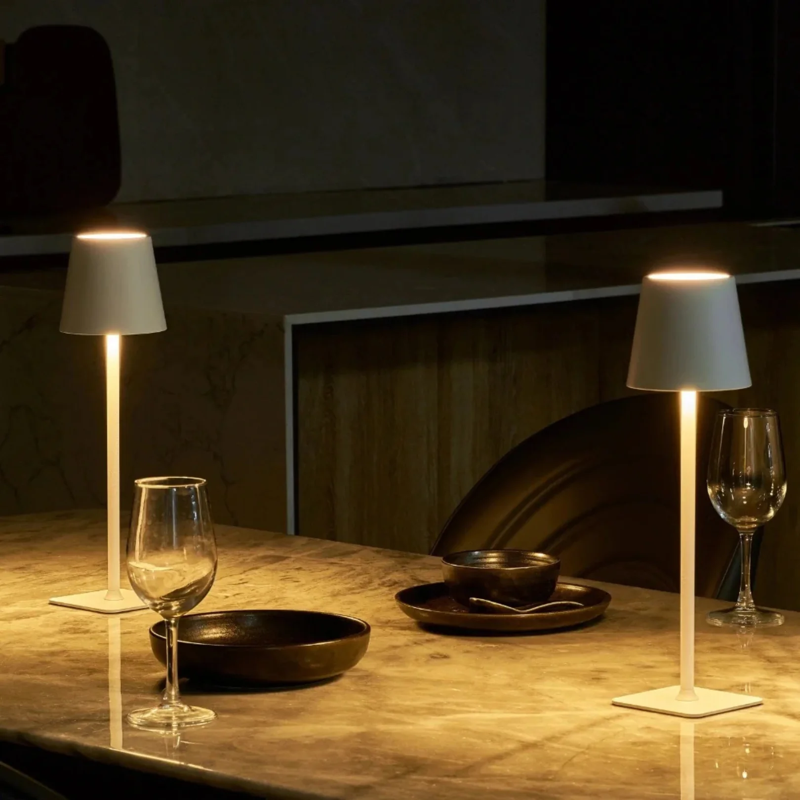 Dimmable Table Lamp - Wireless Modern Scandinavian Touch Light - Image 4