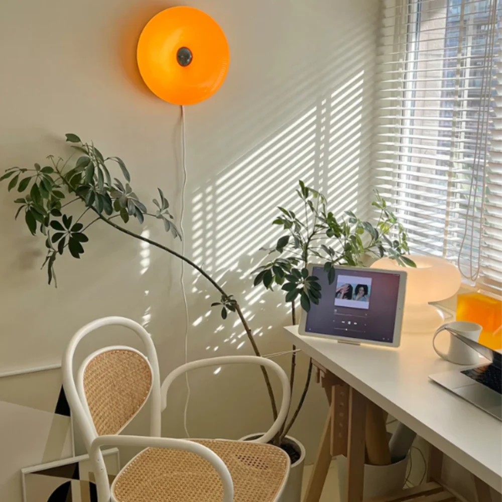 Donut Table Lamp and Wall Sconce Touch Control - Modern Mid Century - Image 4