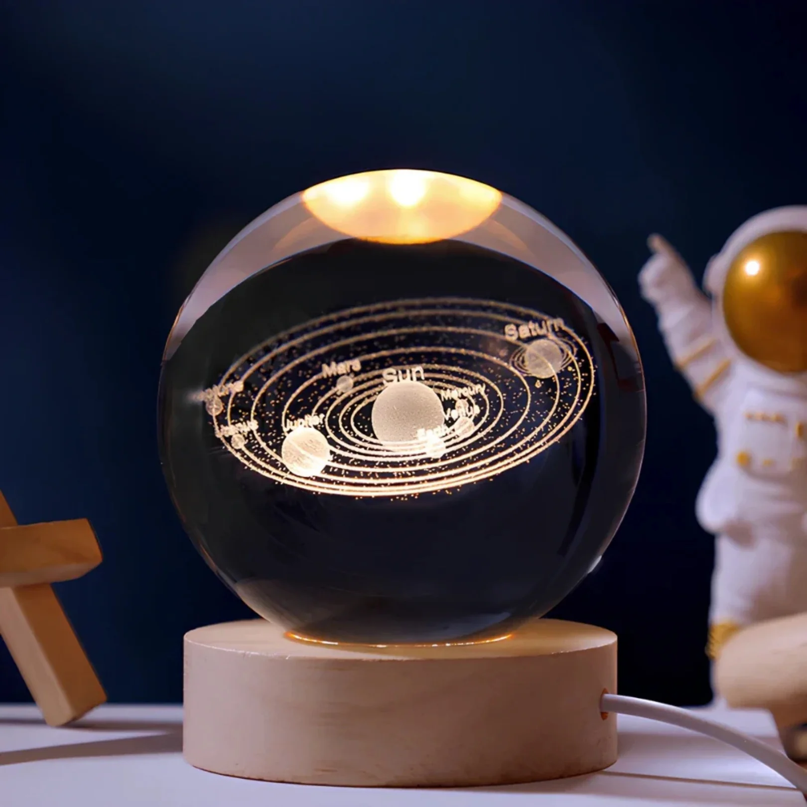 Engraved Crystal Ball Light - Image 6