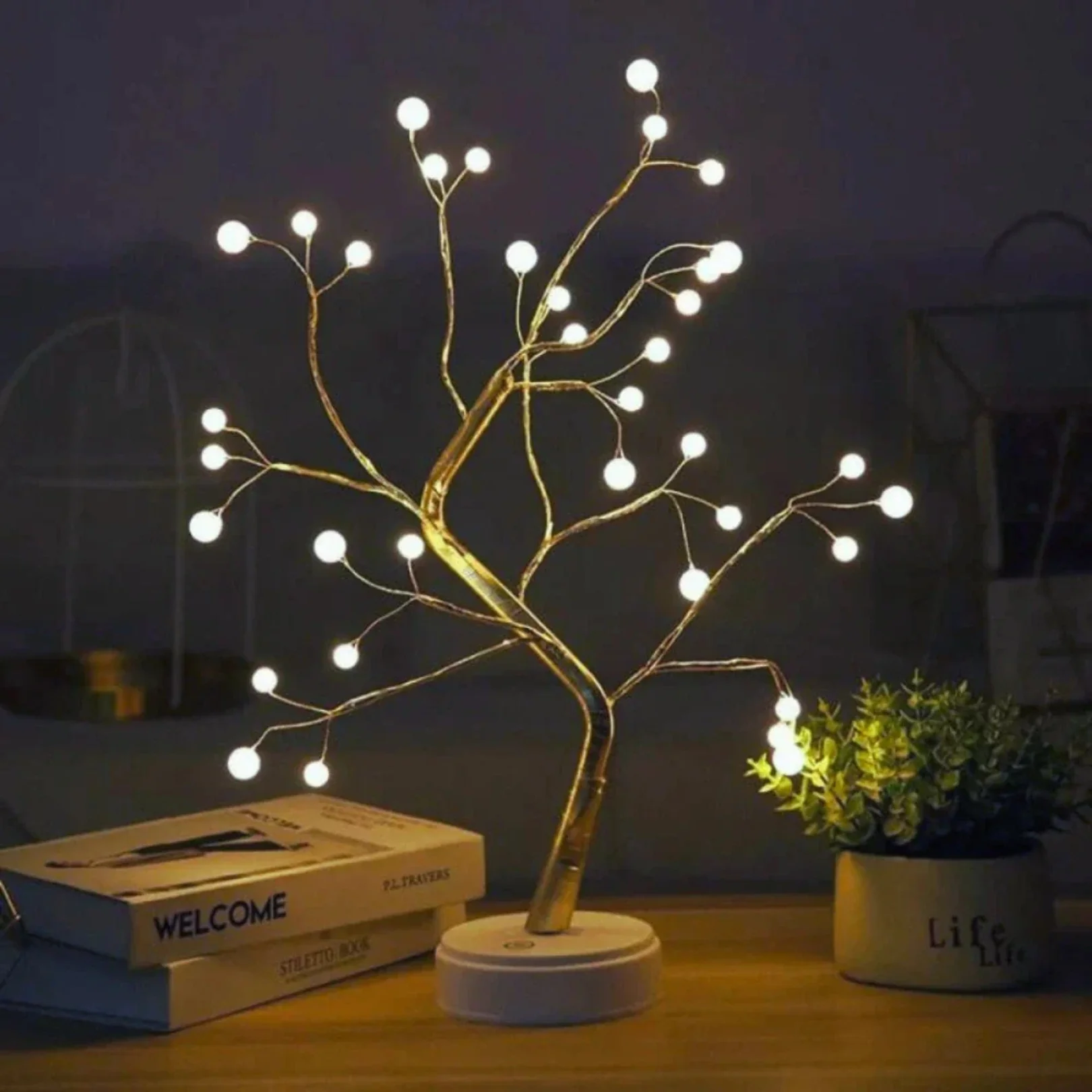Fairy Light Sparkly Tree Decorative Lamp - Image 9