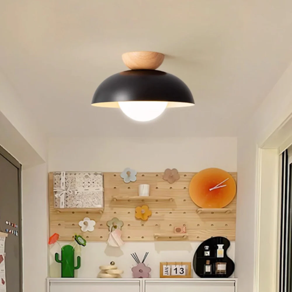Flush Mount Ceiling Light with Nested Dome - Modern Mid Century Metal - Image 17