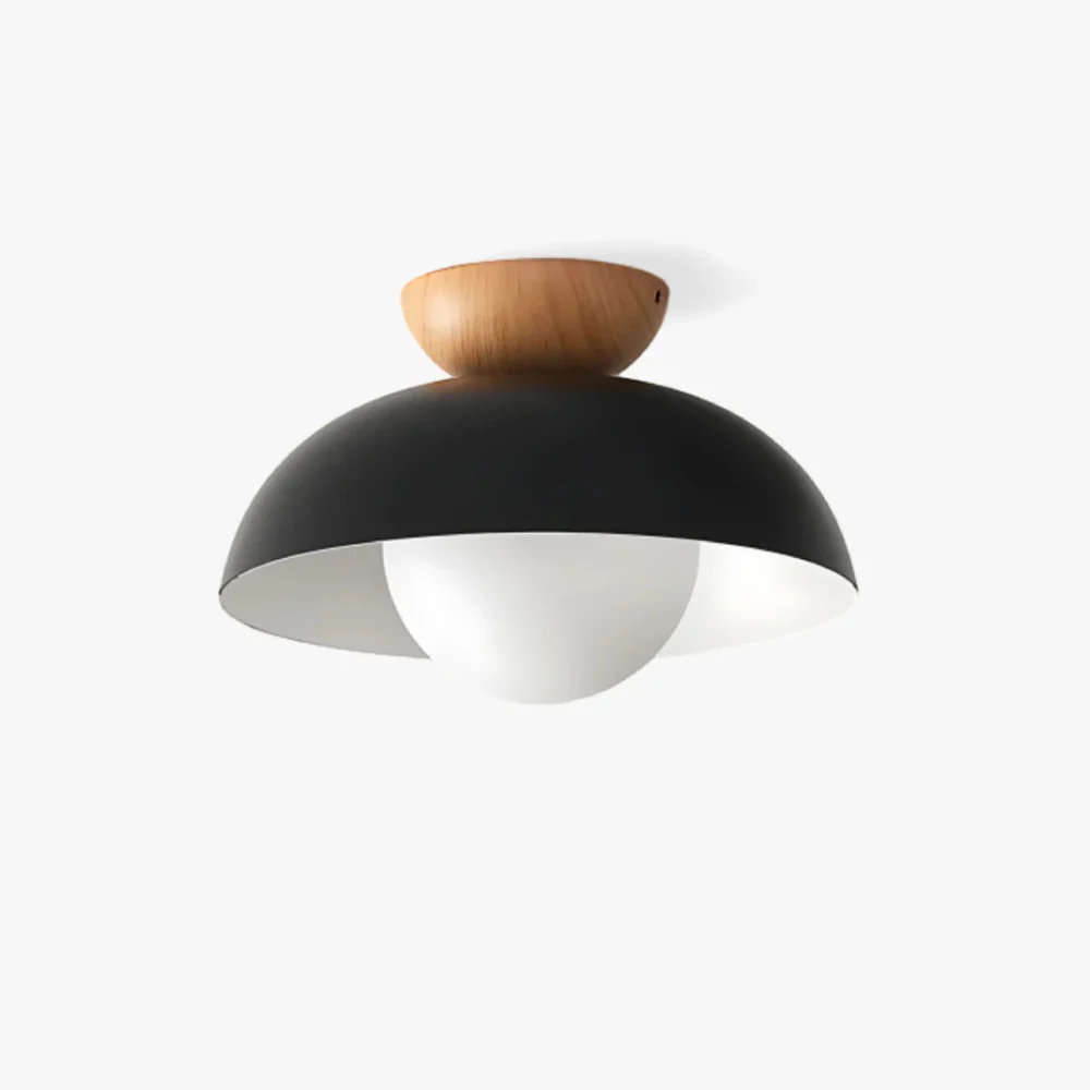 Flush Mount Ceiling Light with Nested Dome - Modern Mid Century Metal - Image 19