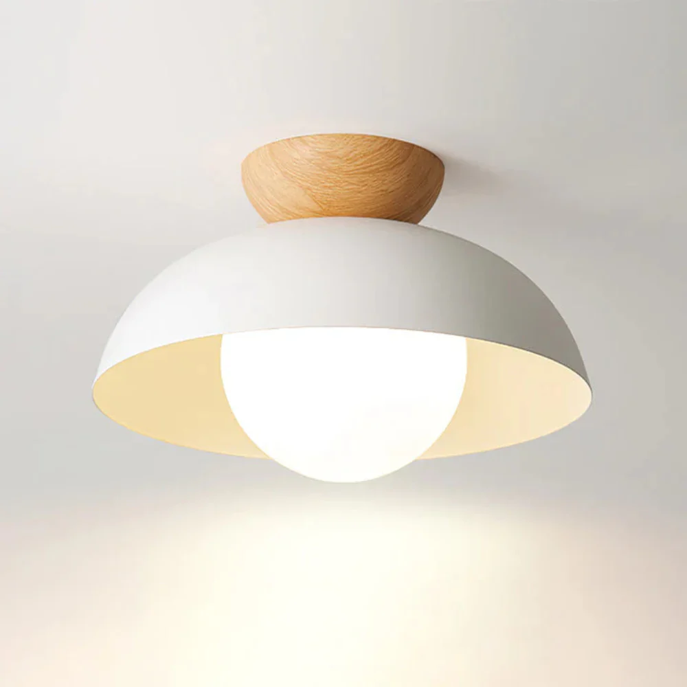 Flush Mount Ceiling Light with Nested Dome - Modern Mid Century Metal - Image 20