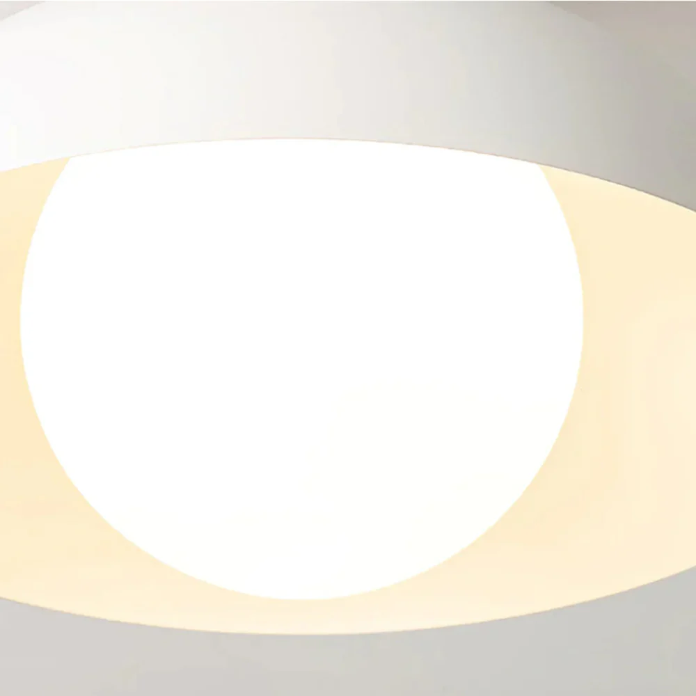 Flush Mount Ceiling Light with Nested Dome - Modern Mid Century Metal - Image 9