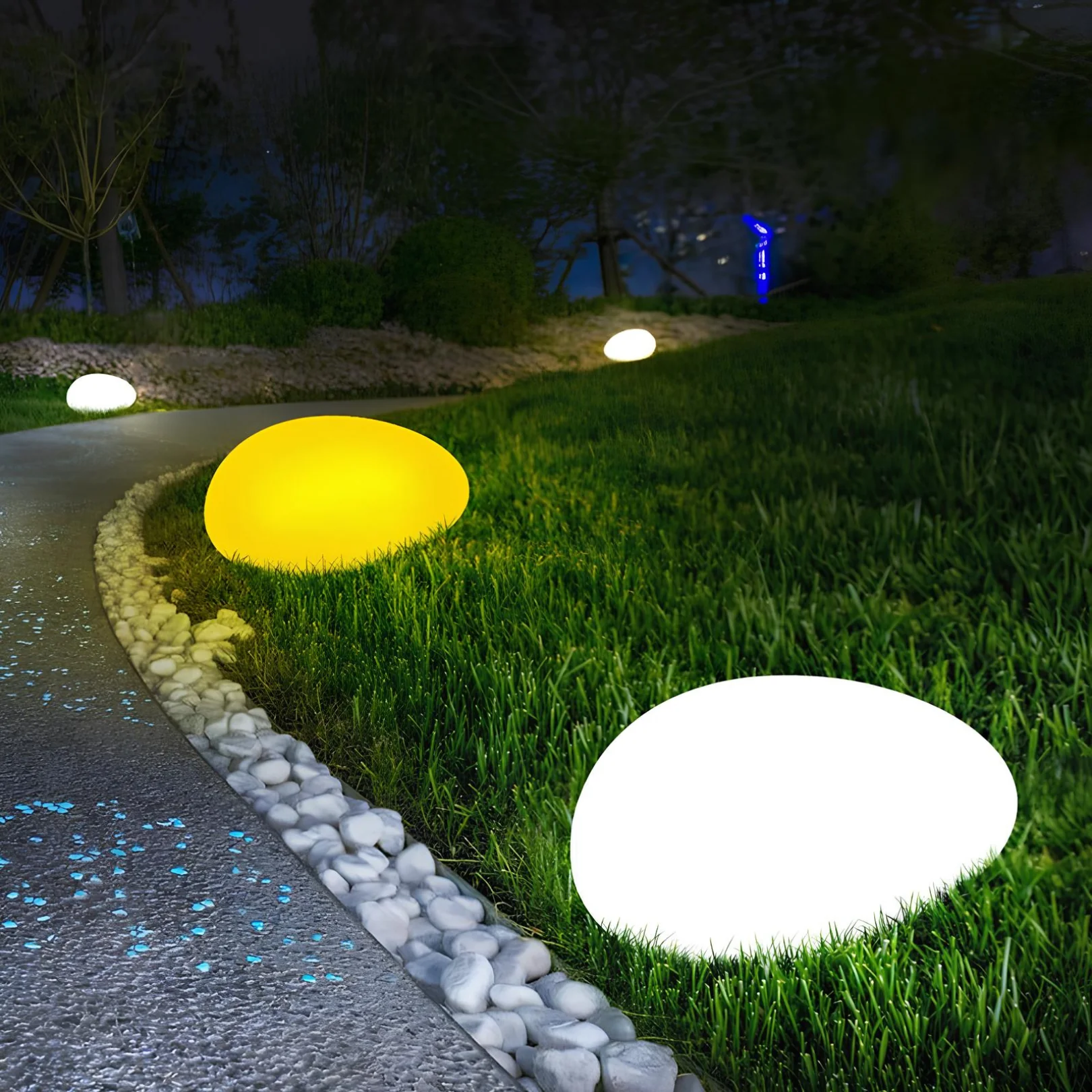Garden Floor LED Pebble Lamp - Image 12