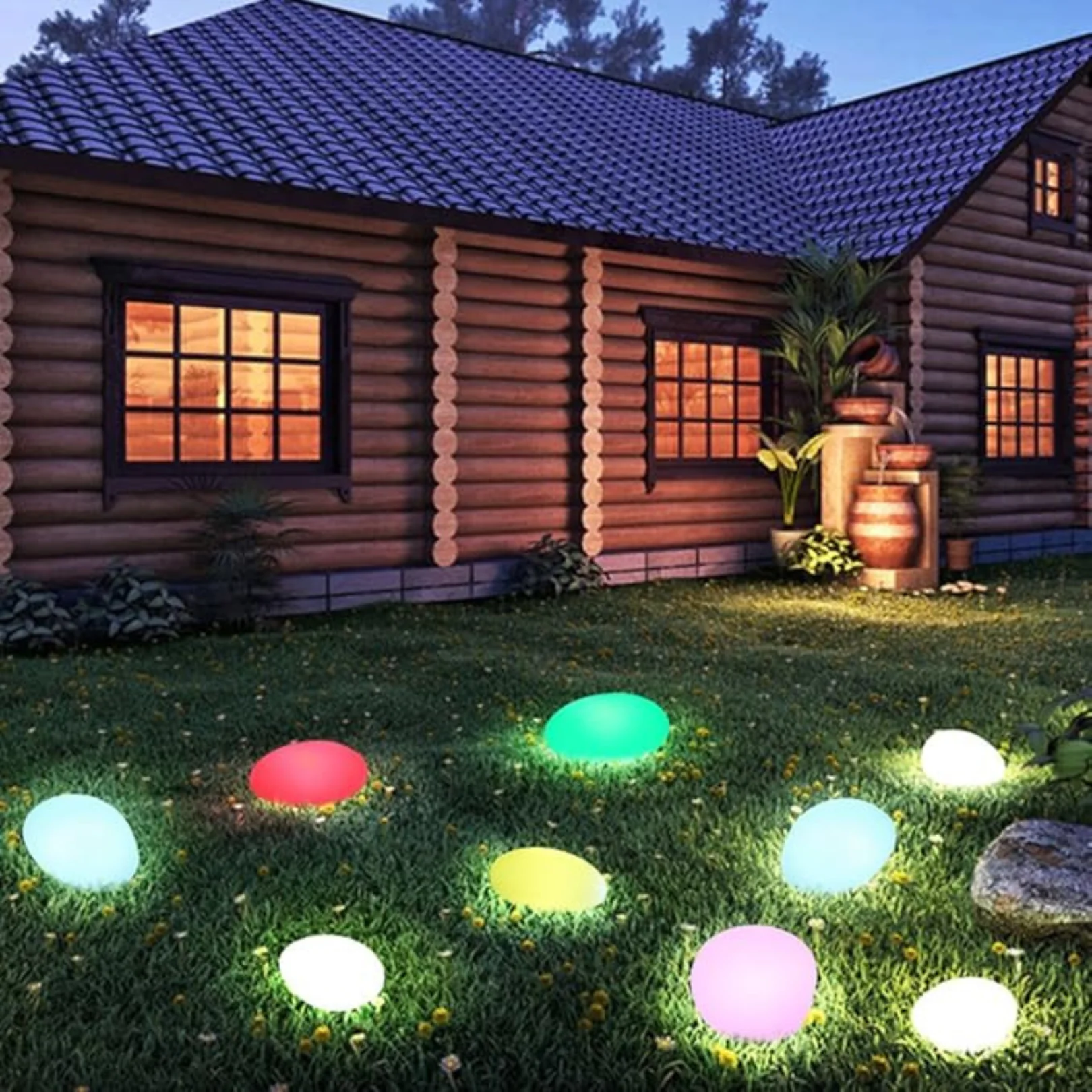 Garden Floor LED Pebble Lamp - Image 4