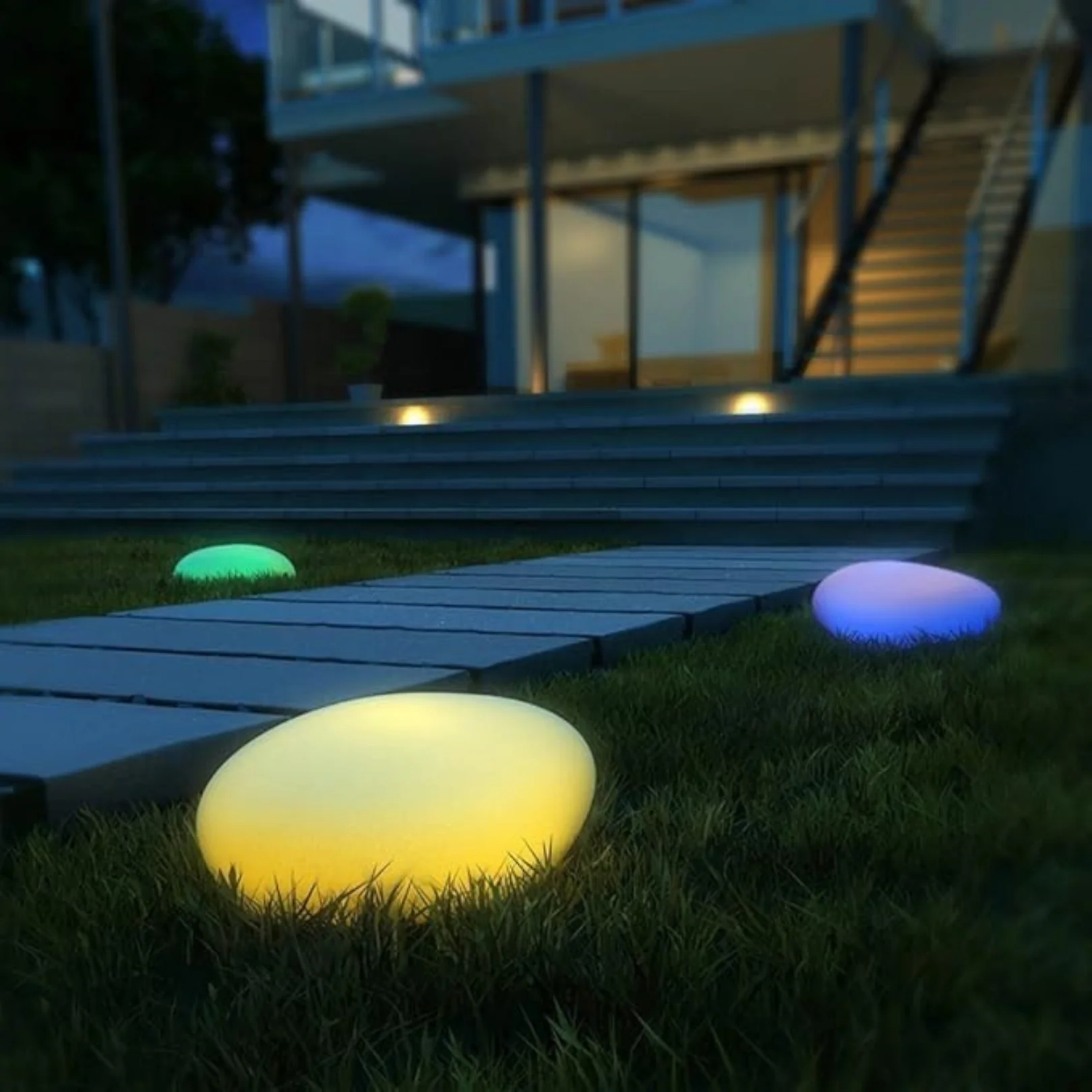 Garden Floor LED Pebble Lamp - Image 5