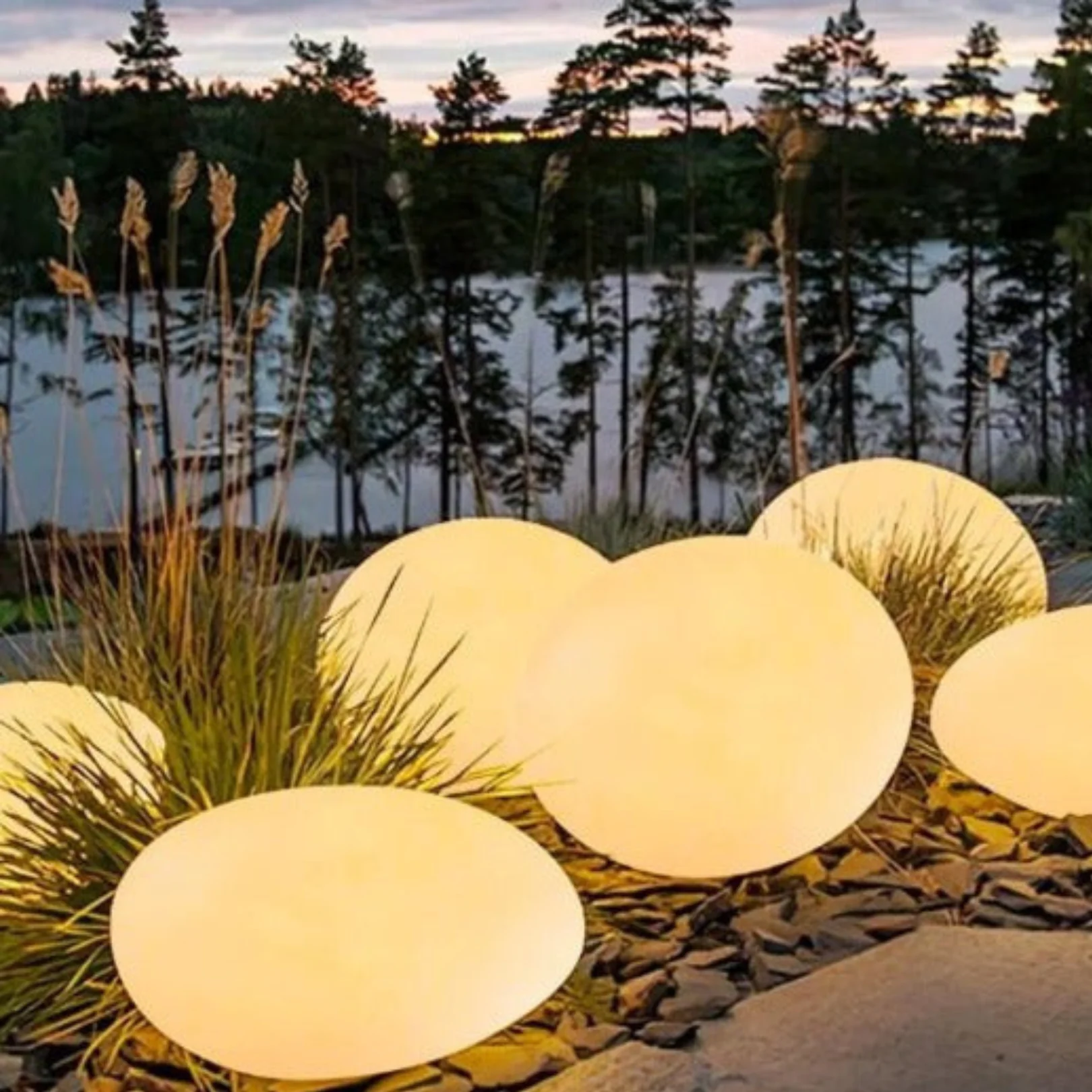 Garden Floor LED Pebble Lamp - Image 7