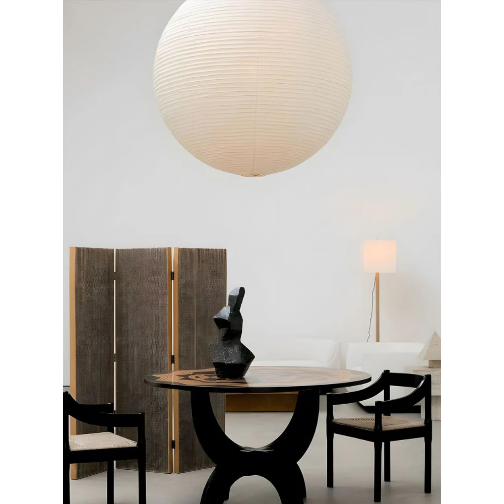 Japanese Paper Lantern Pendant Light - Washi Paper Globe Ceiling Lamp - Image 40