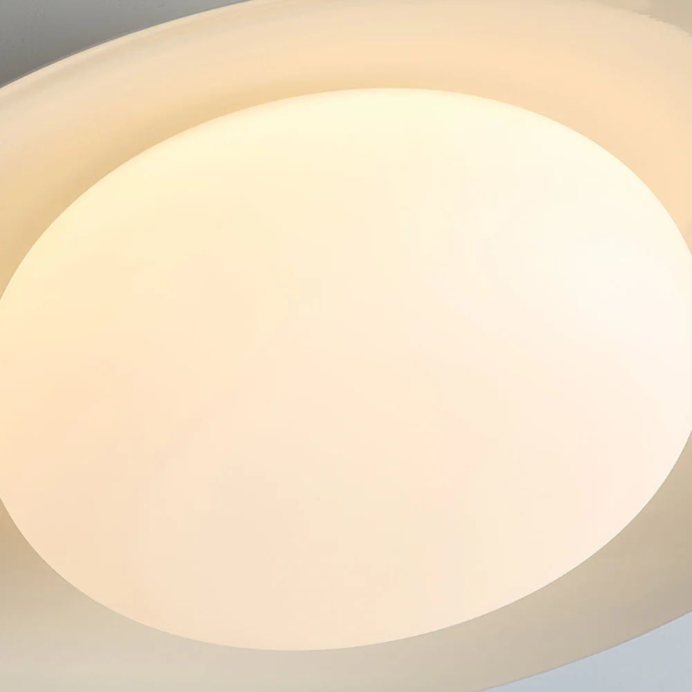 Low-Profile Acrylic Disk Ceiling Lamp - Architectural Cream LED Sconce - Image 19