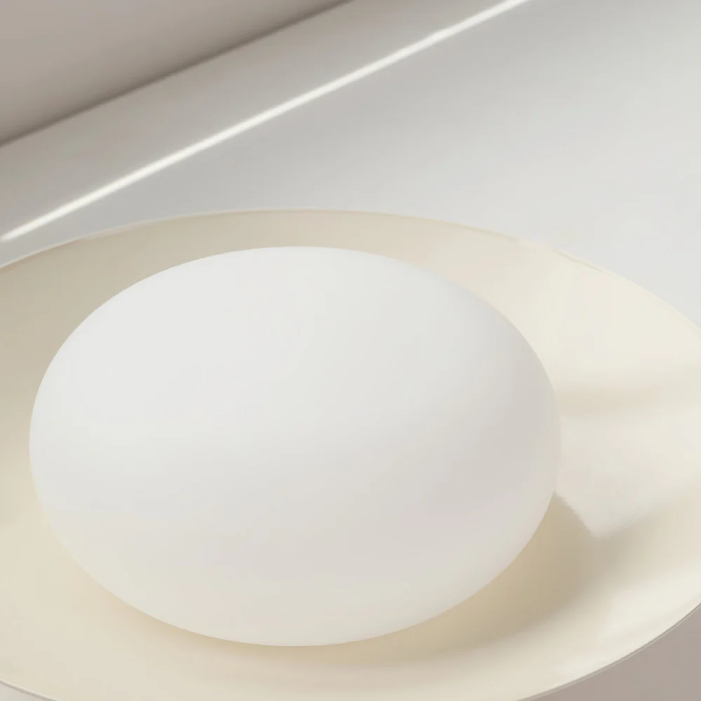 Low-Profile Acrylic Disk Ceiling Lamp - Architectural Cream LED Sconce - Image 20
