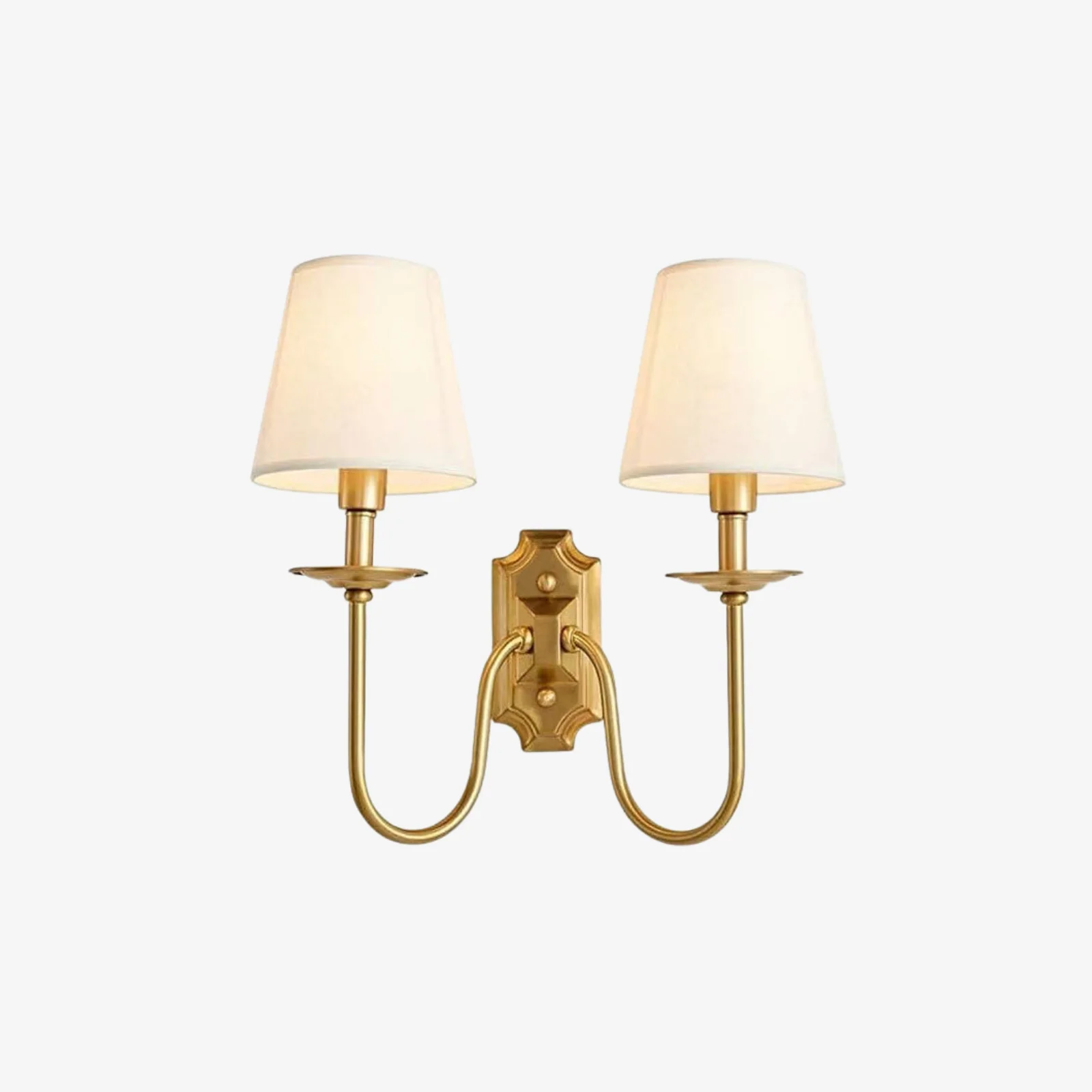 Lyre Brass Wall Sconce