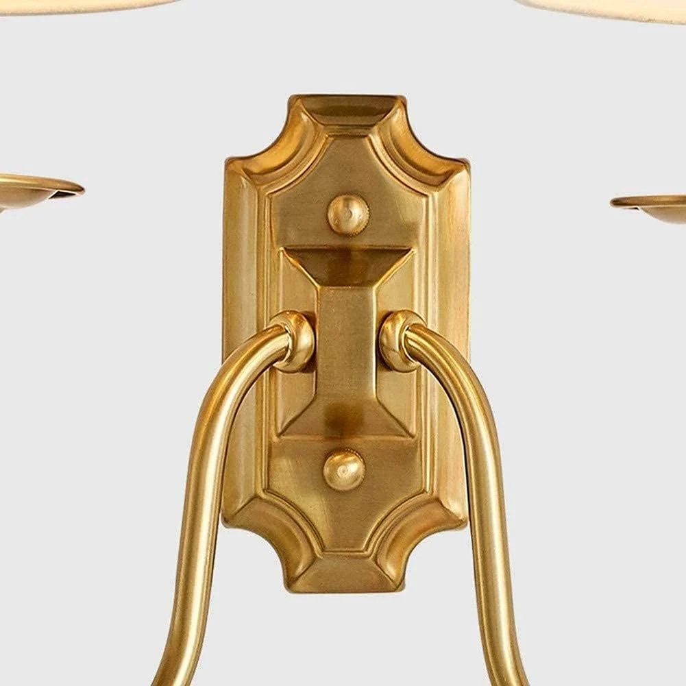 Lyre Brass Wall Sconce - Image 5