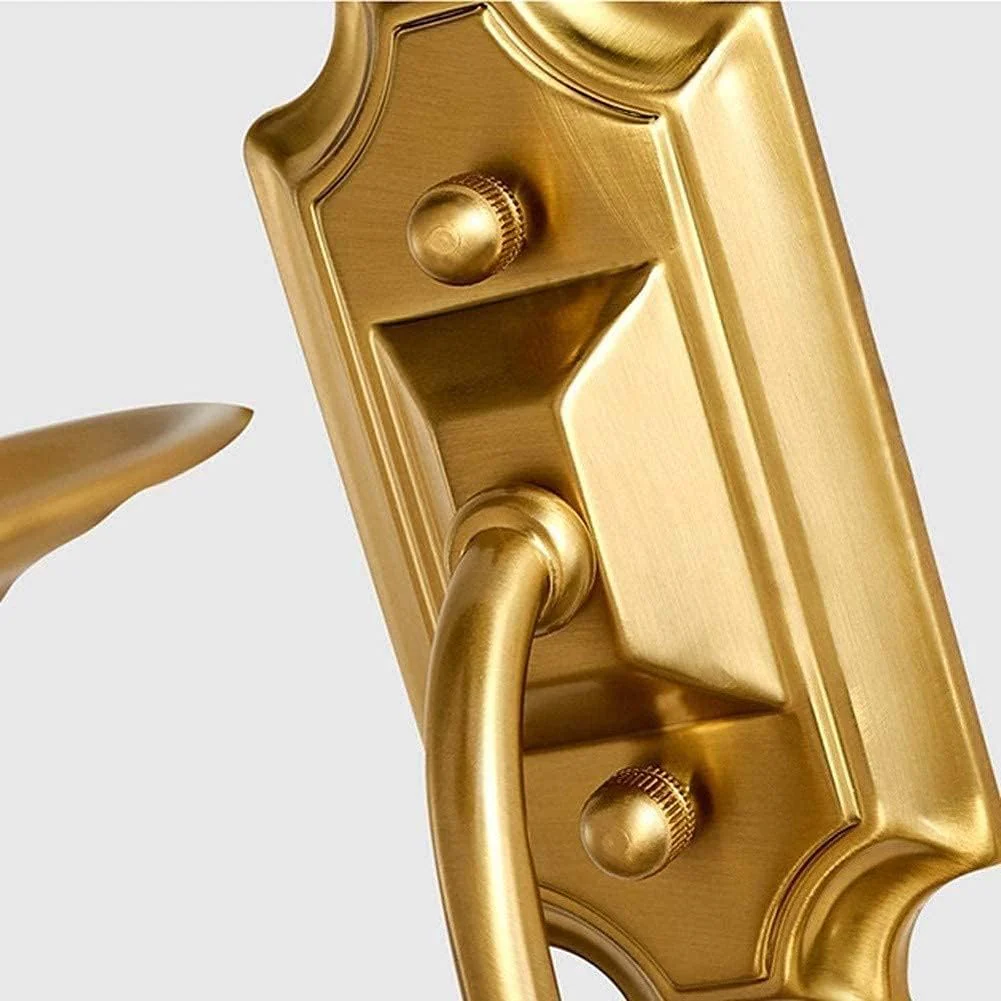 Lyre Brass Wall Sconce - Image 6