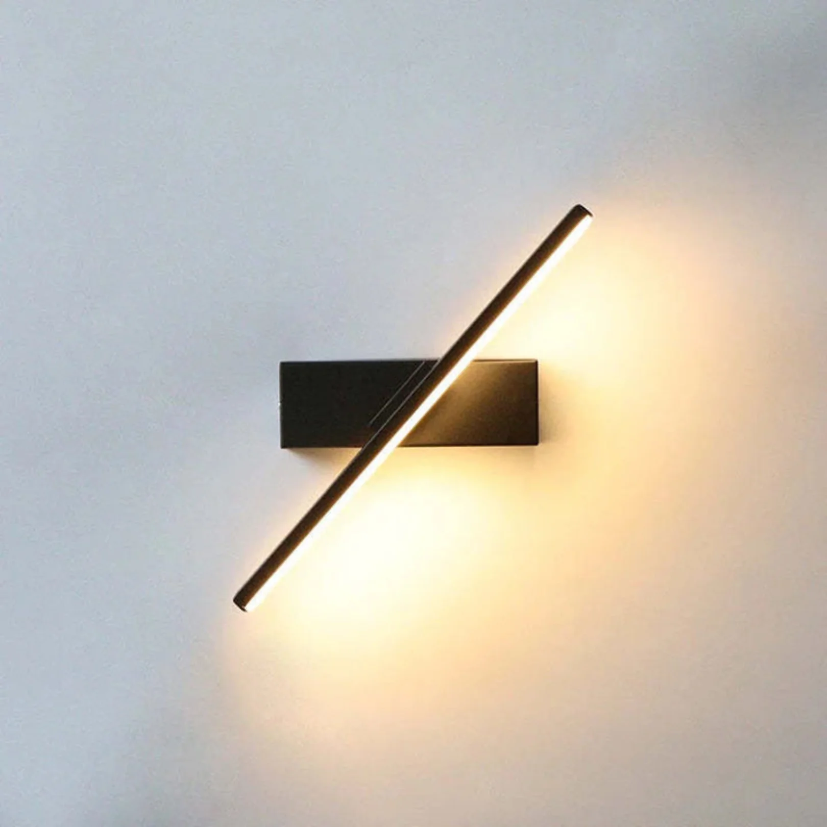 Minimalist Linear Rotating LED Wall Sconce - Image 3