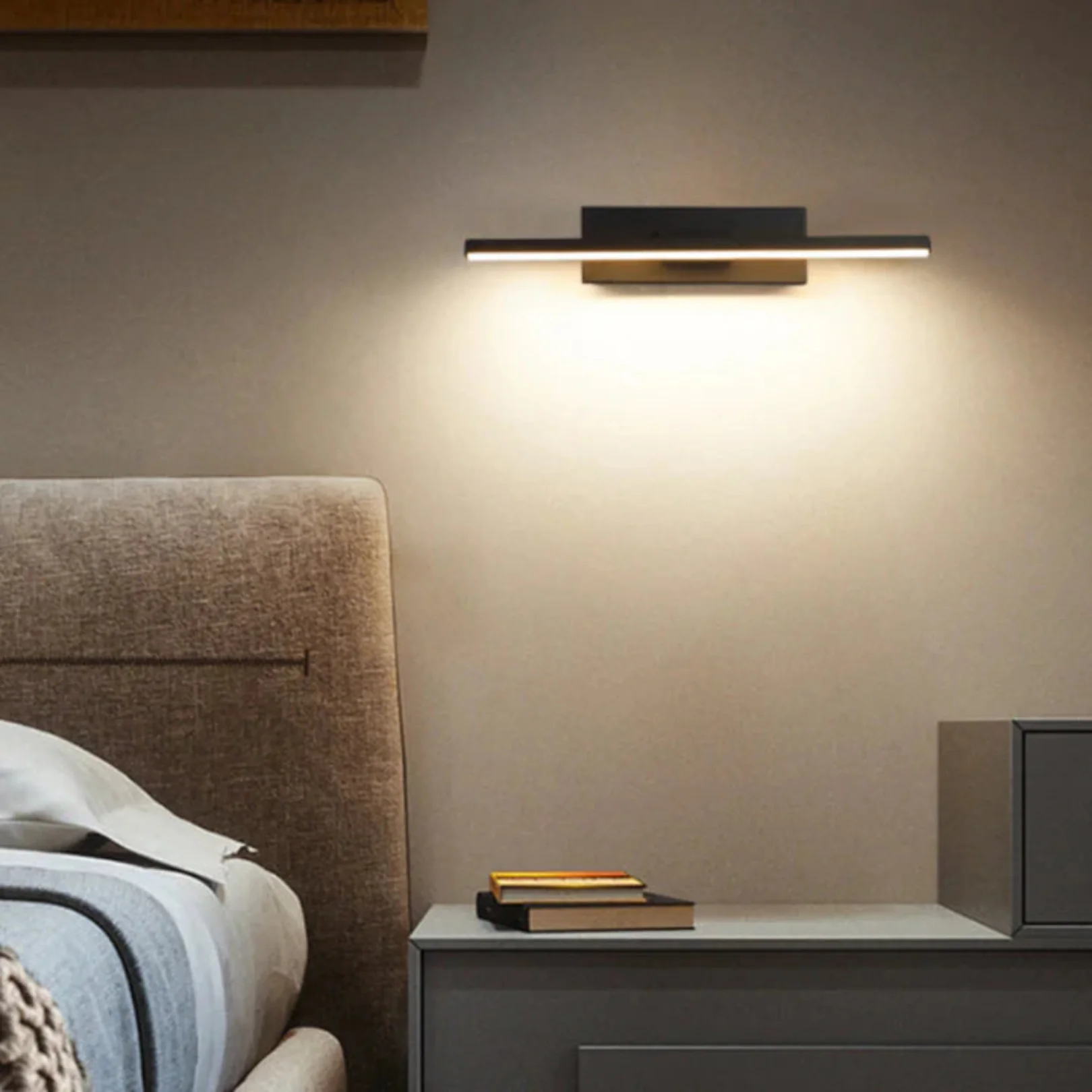 Minimalist Linear Rotating LED Wall Sconce - Image 5