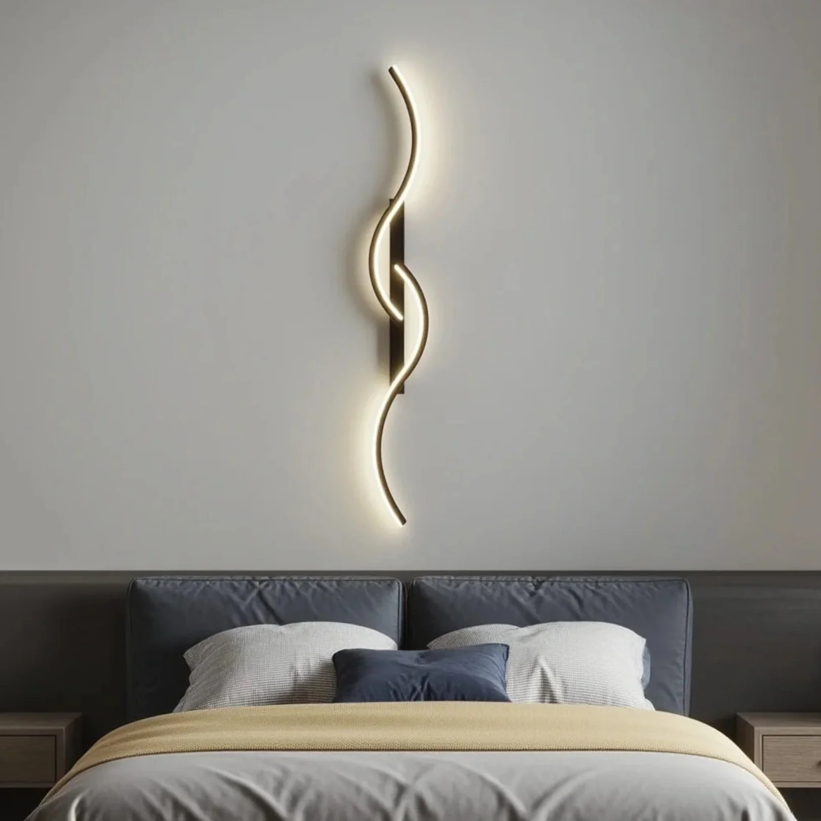 Minimalist Wavy Chic LED Wall Light - Image 3