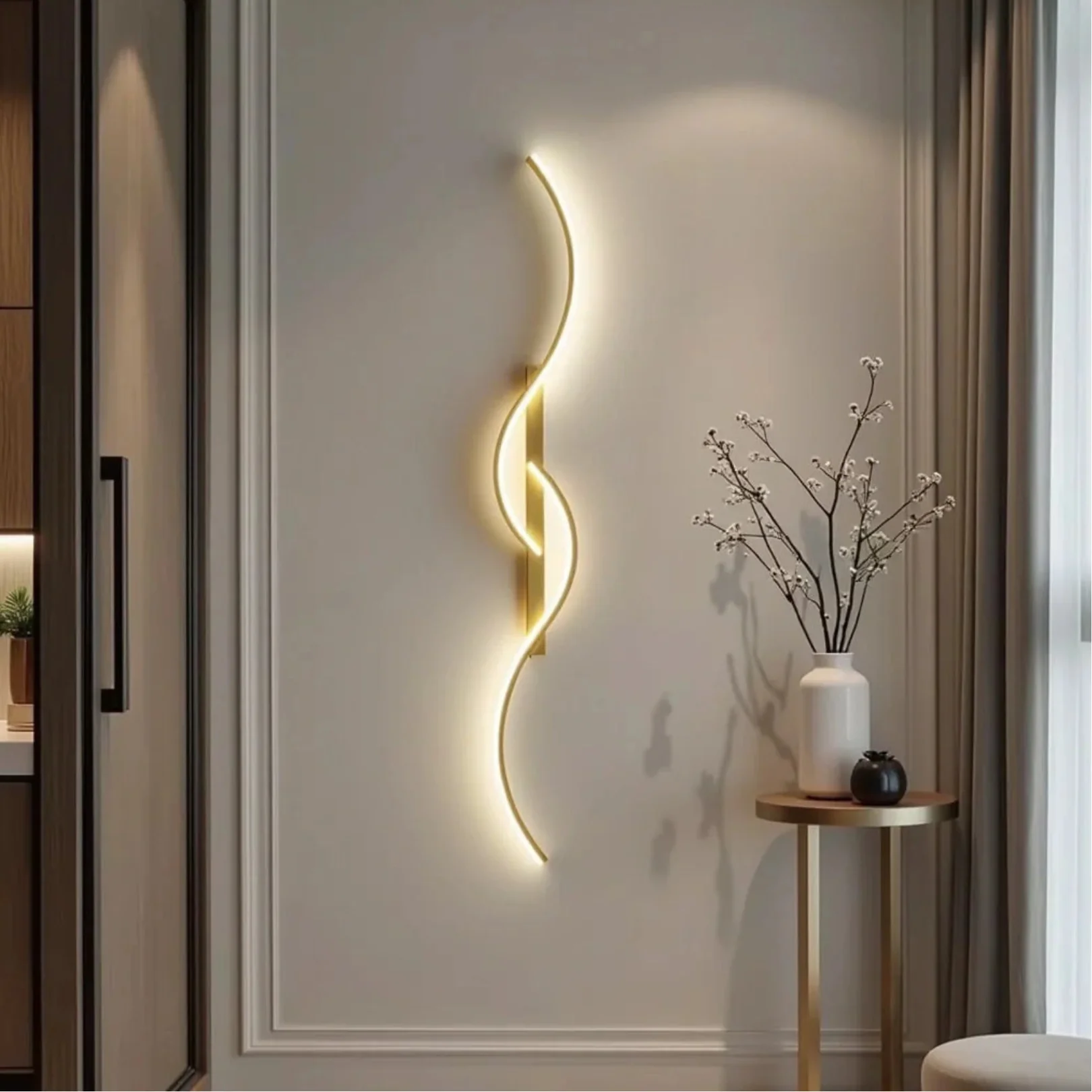 Minimalist Wavy Chic LED Wall Light - Image 6