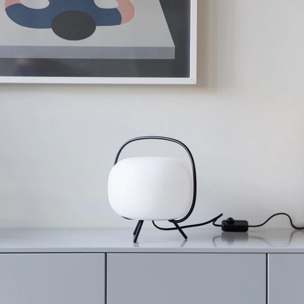Modern Japanese Style Table Lantern - Minimalist Frosted Glass Mood Light - Image 13