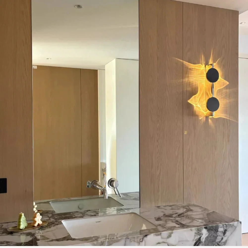 Modern LED Water Ripple Wall Sconce - Abstract Shadow Accent Light - Image 12