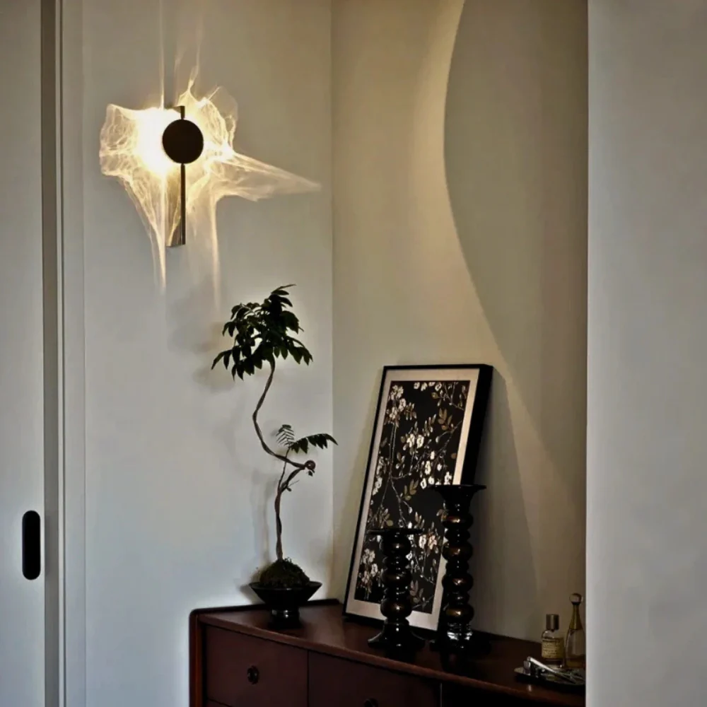 Modern LED Water Ripple Wall Sconce - Abstract Shadow Accent Light - Image 7