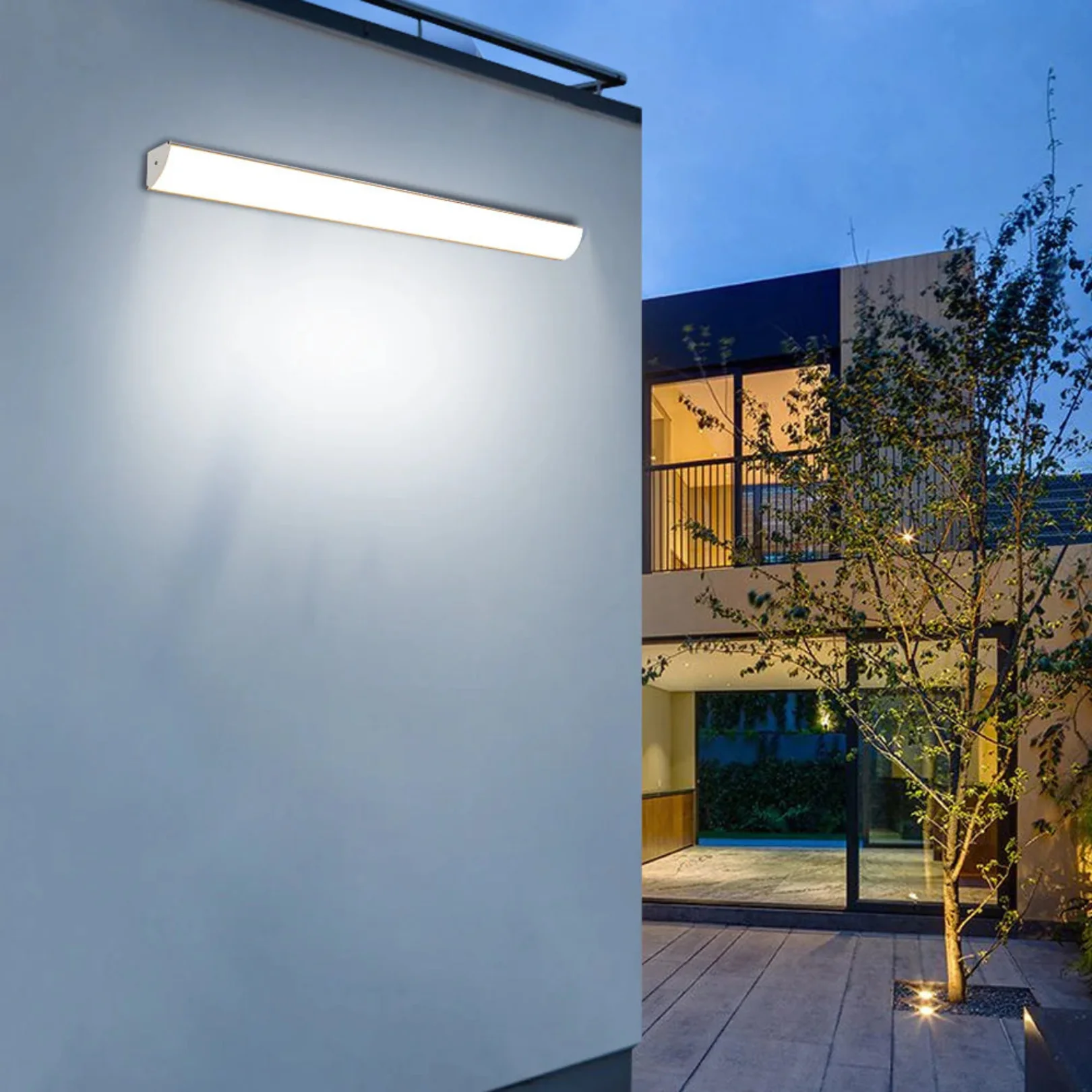 Modern Linear Beam Outdoor LED Wall Light - Image 25