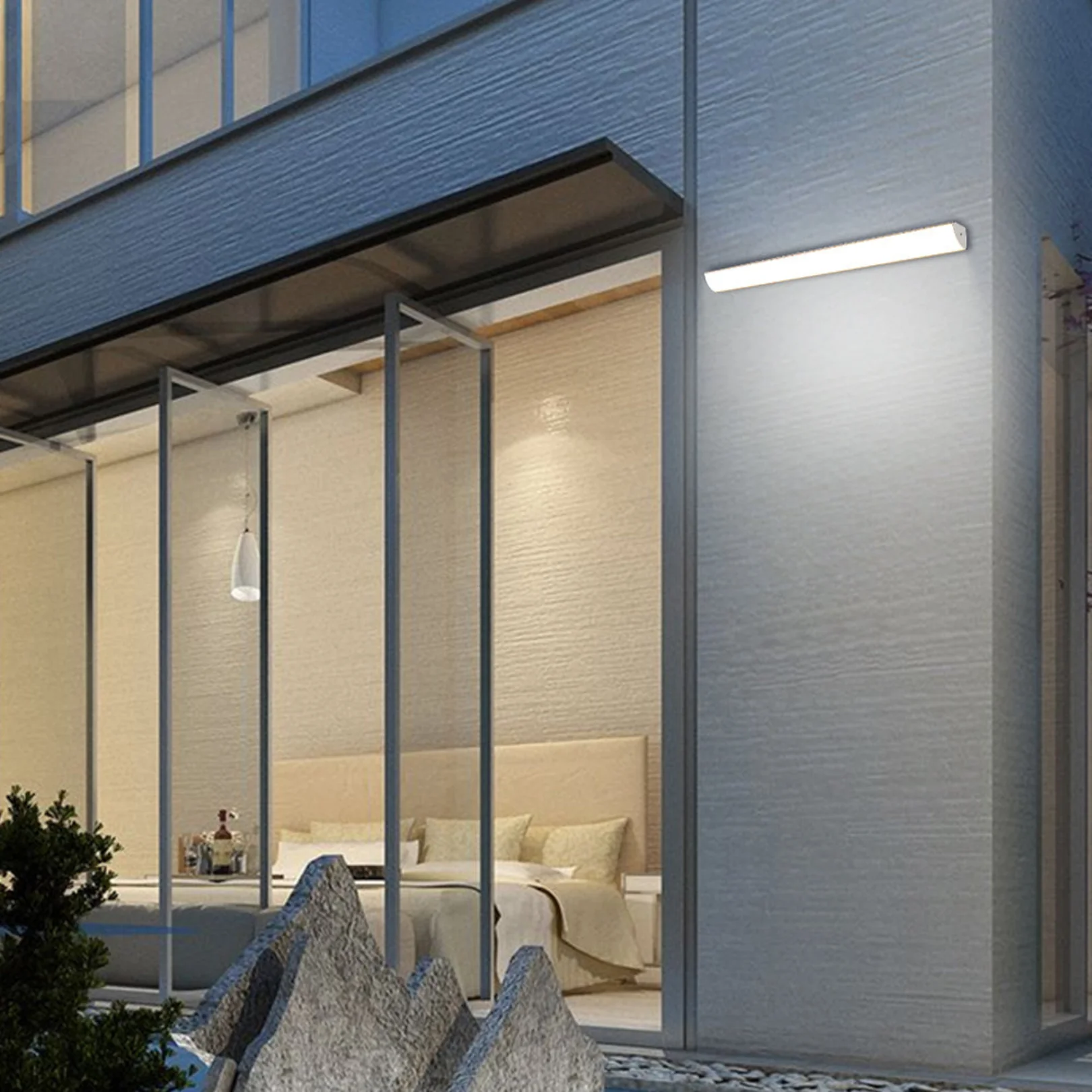 Modern Linear Beam Outdoor LED Wall Light - Image 4