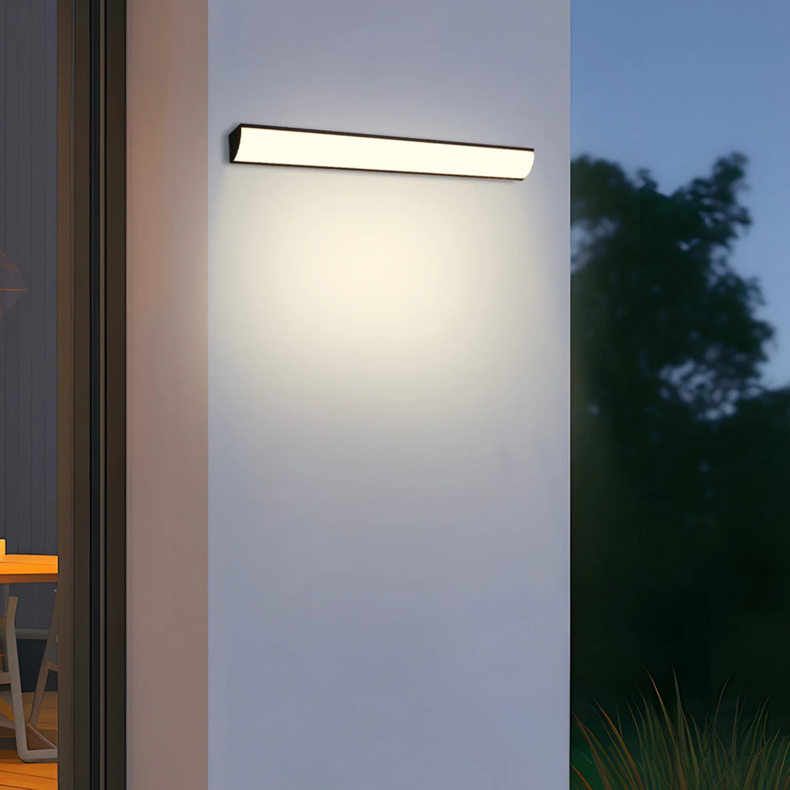 Modern Linear Beam Outdoor LED Wall Light - Image 9