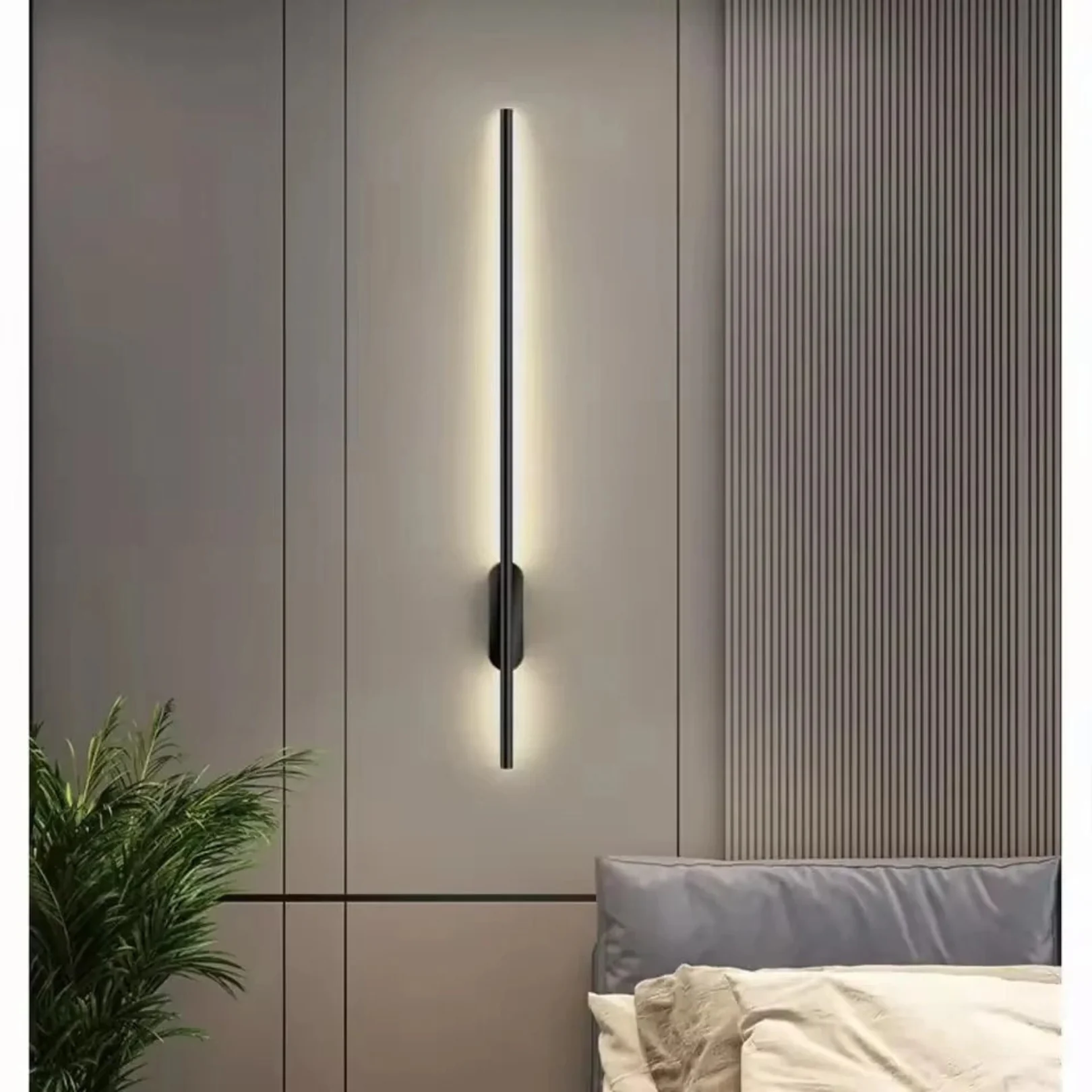 Modern Minimalist Linear LED Wall Sconce - Slim Vertical Wall Lamp - Image 20