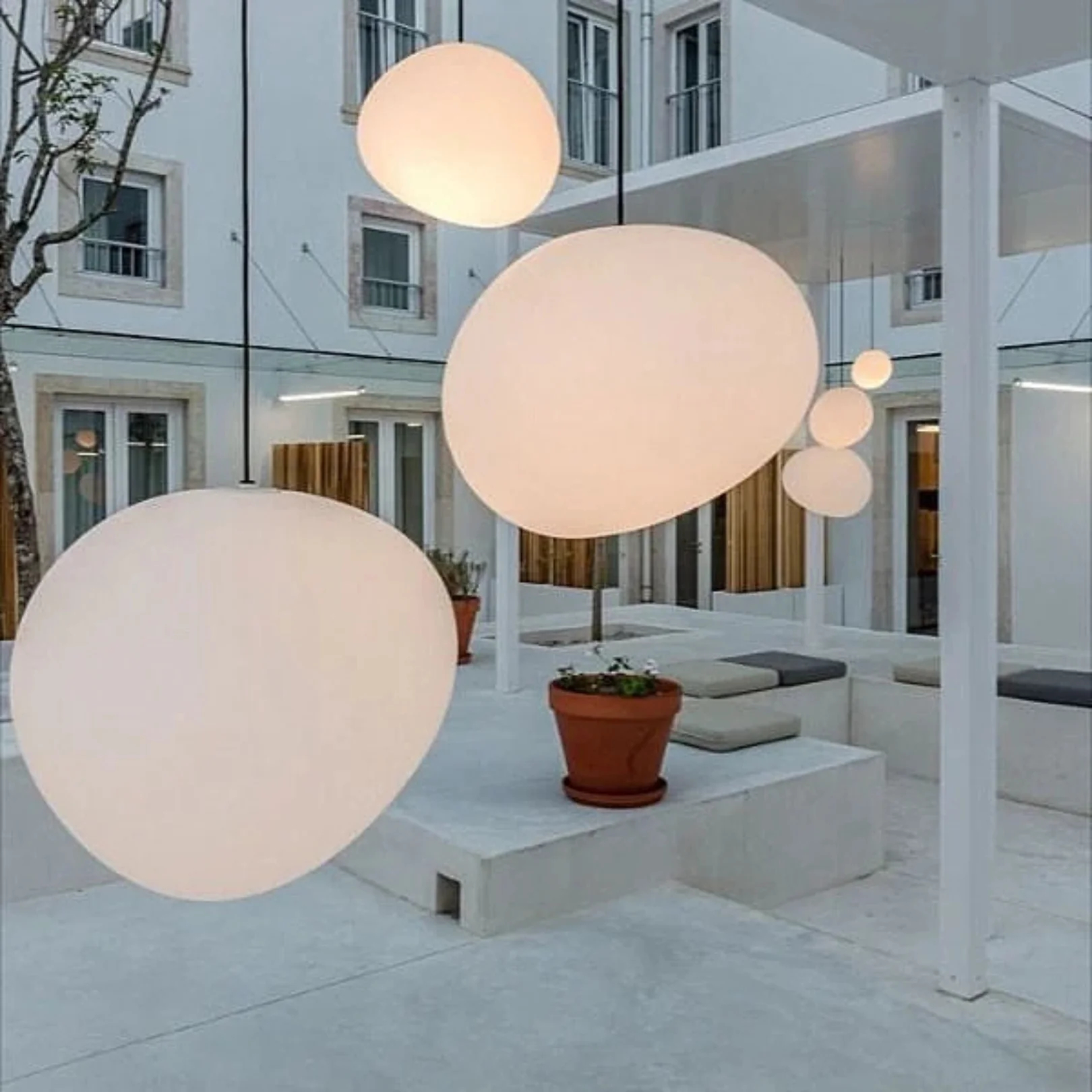 Modern Scandinavian Pebble Pendant Light - Image 5
