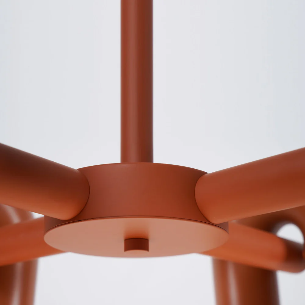 Modern U-Shaped Modular Chandelier - Sculptural Arch Tubular Pendant Light - Image 29