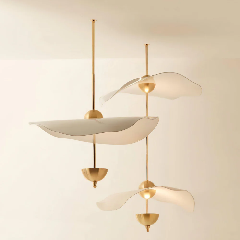 Modern Wavy Wing Pendant Light - Sculptural Floating Ribbon Hanging Lamp - Image 10