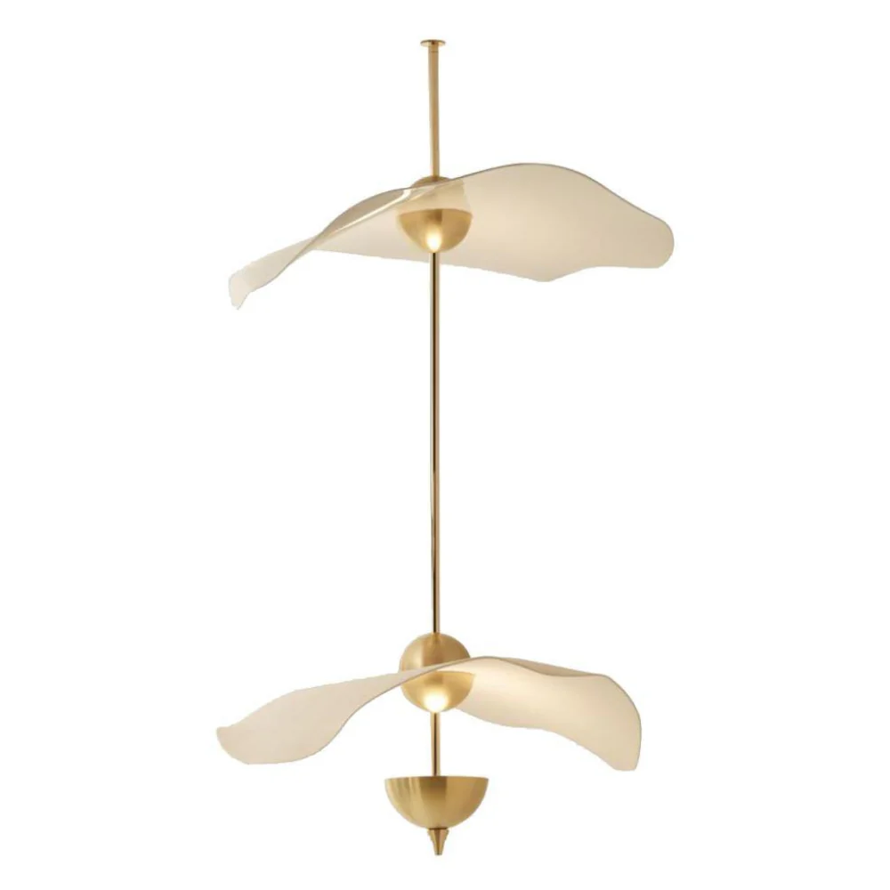 Modern Wavy Wing Pendant Light - Sculptural Floating Ribbon Hanging Lamp - Image 28