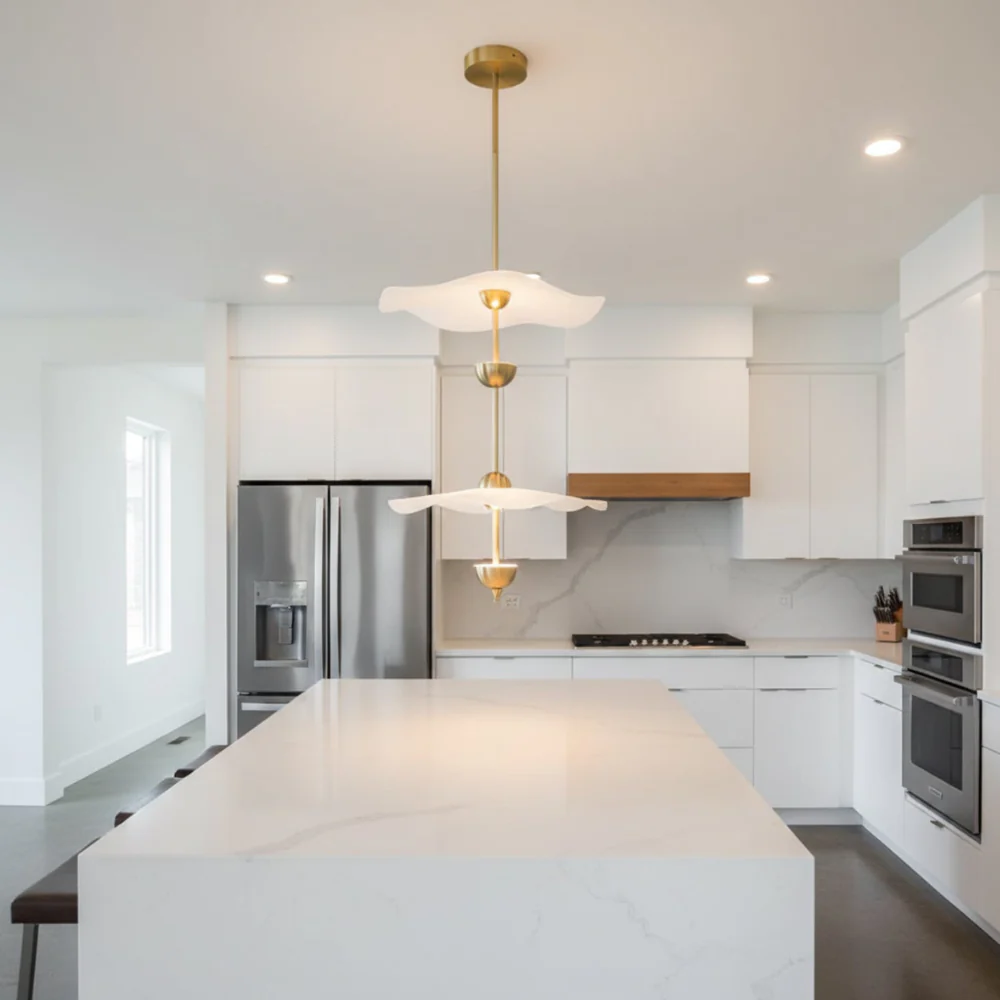 Modern Wavy Wing Pendant Light - Sculptural Floating Ribbon Hanging Lamp - Image 7