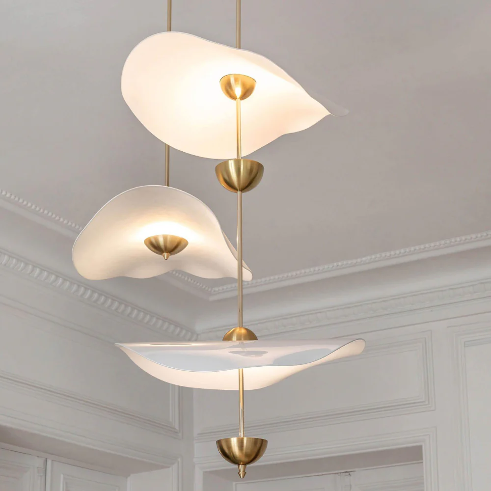 Modern Wavy Wing Pendant Light - Sculptural Floating Ribbon Hanging Lamp - Image 9