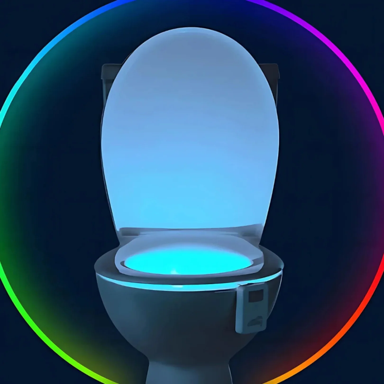 Motion-Sensor LED Bathroom Toilet Night Light - Image 5