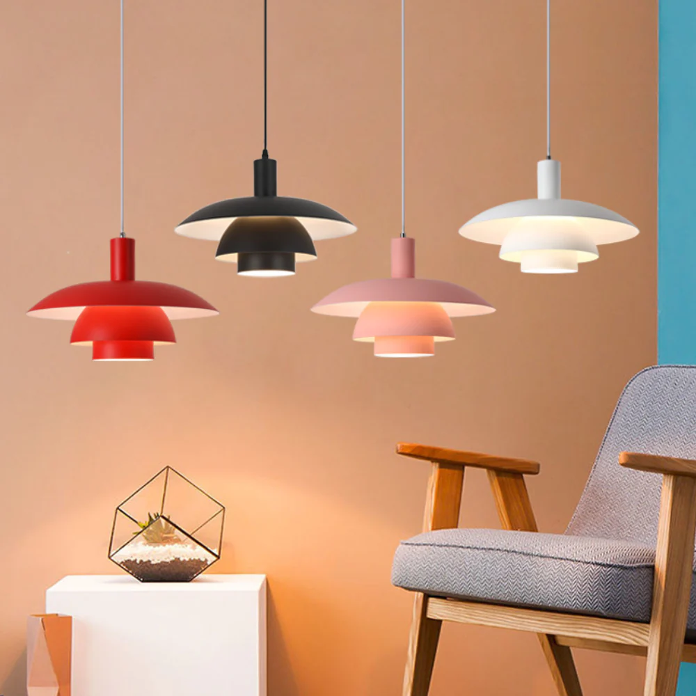 Multi Layer Hanging Lamp with Glare Free LED - Scandinavian Design - Image 6