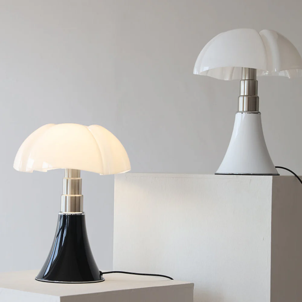Mushroom Table Lamp with Four Lobe Shade - Mid Century Modern Style - Image 12