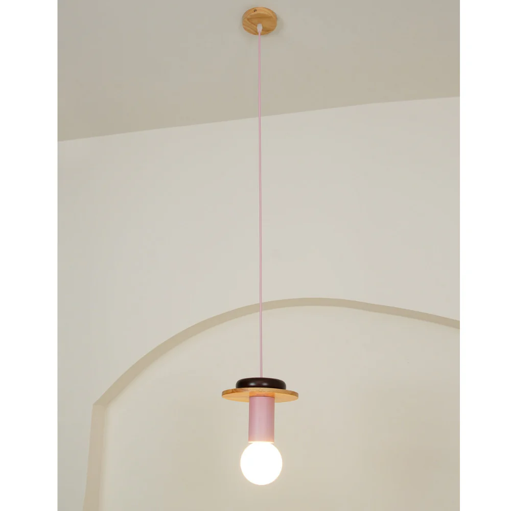 Nordic Geometric Wood Pendant Light - Modern Hand-Turned Orbital Hanging Lamp - Image 22