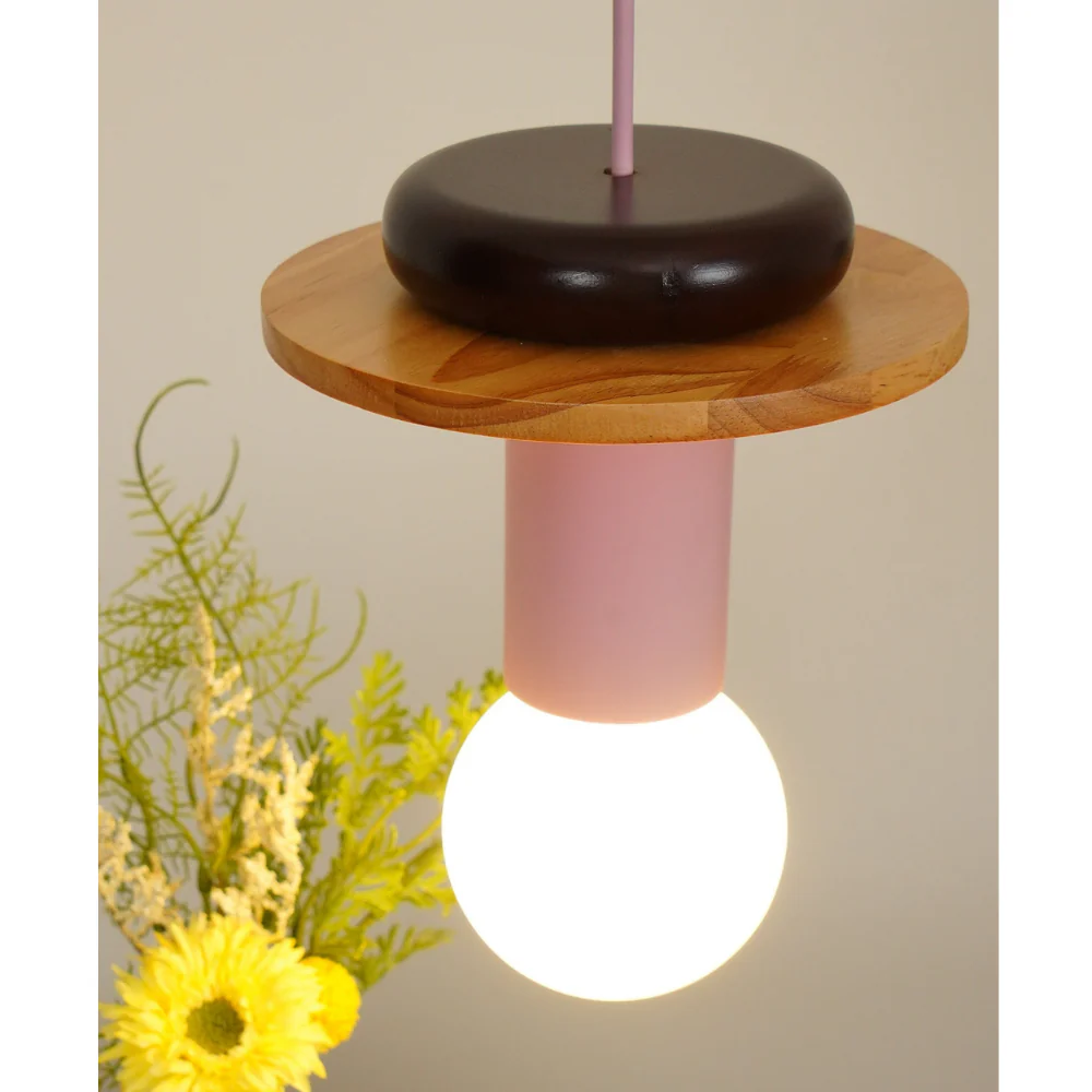 Nordic Geometric Wood Pendant Light - Modern Hand-Turned Orbital Hanging Lamp - Image 26