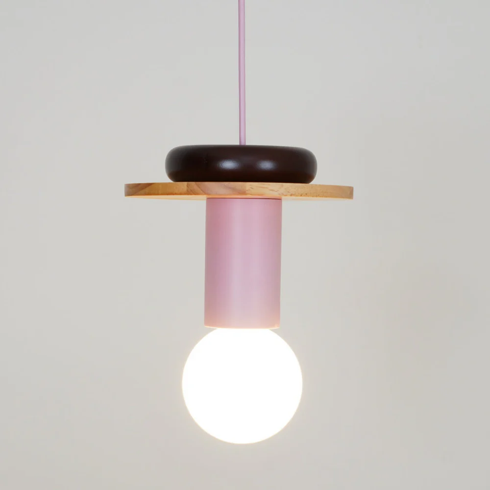 Nordic Geometric Wood Pendant Light - Modern Hand-Turned Orbital Hanging Lamp - Image 27