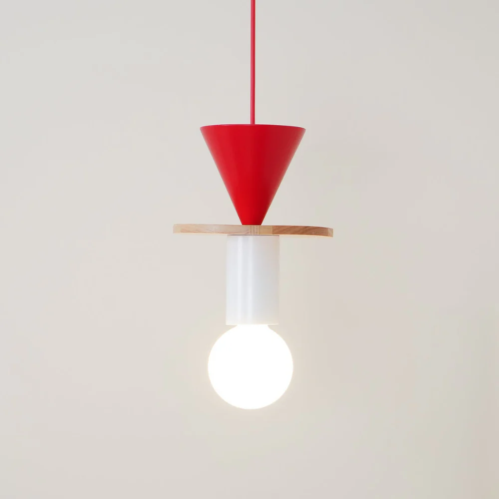 Nordic Geometric Wood Pendant Light - Modern Hand-Turned Orbital Hanging Lamp - Image 28